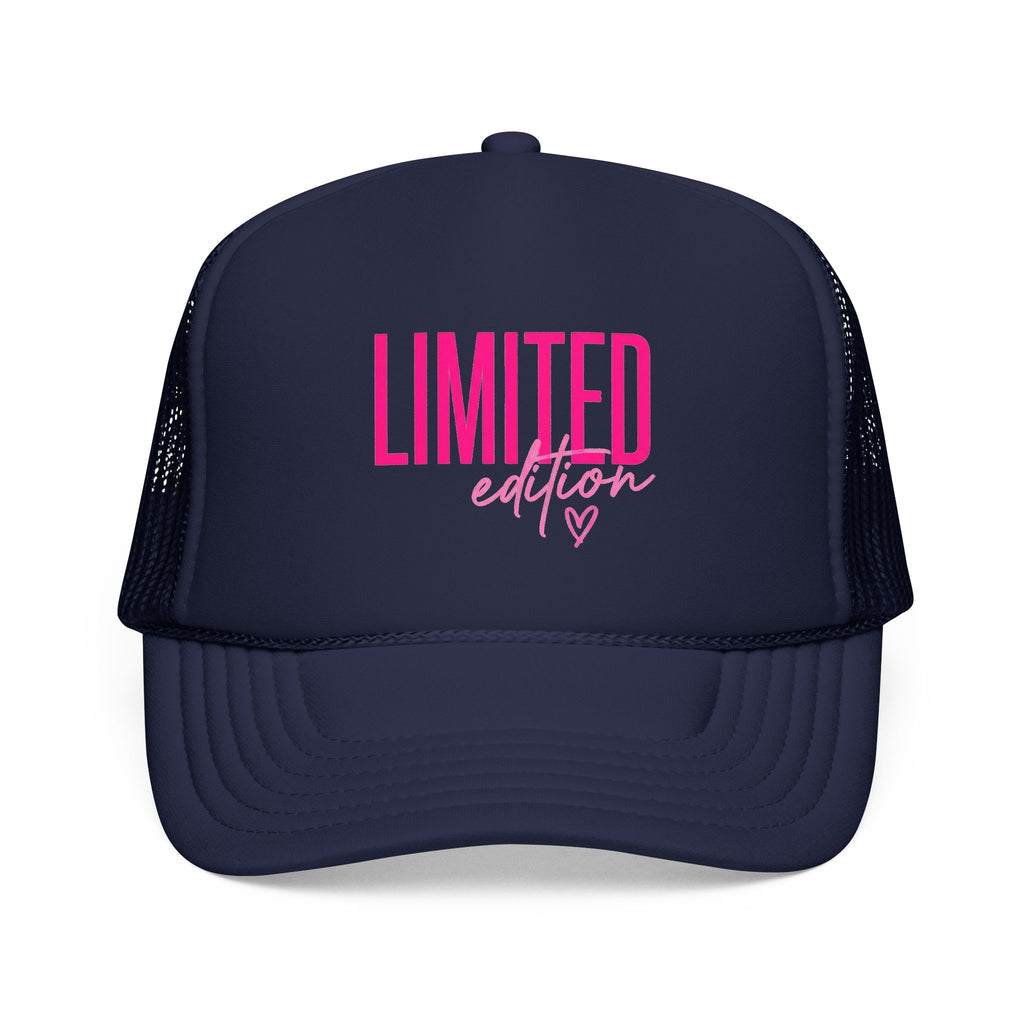 Trucker Hat - "Limited Edition" Pink Script Foam Cap