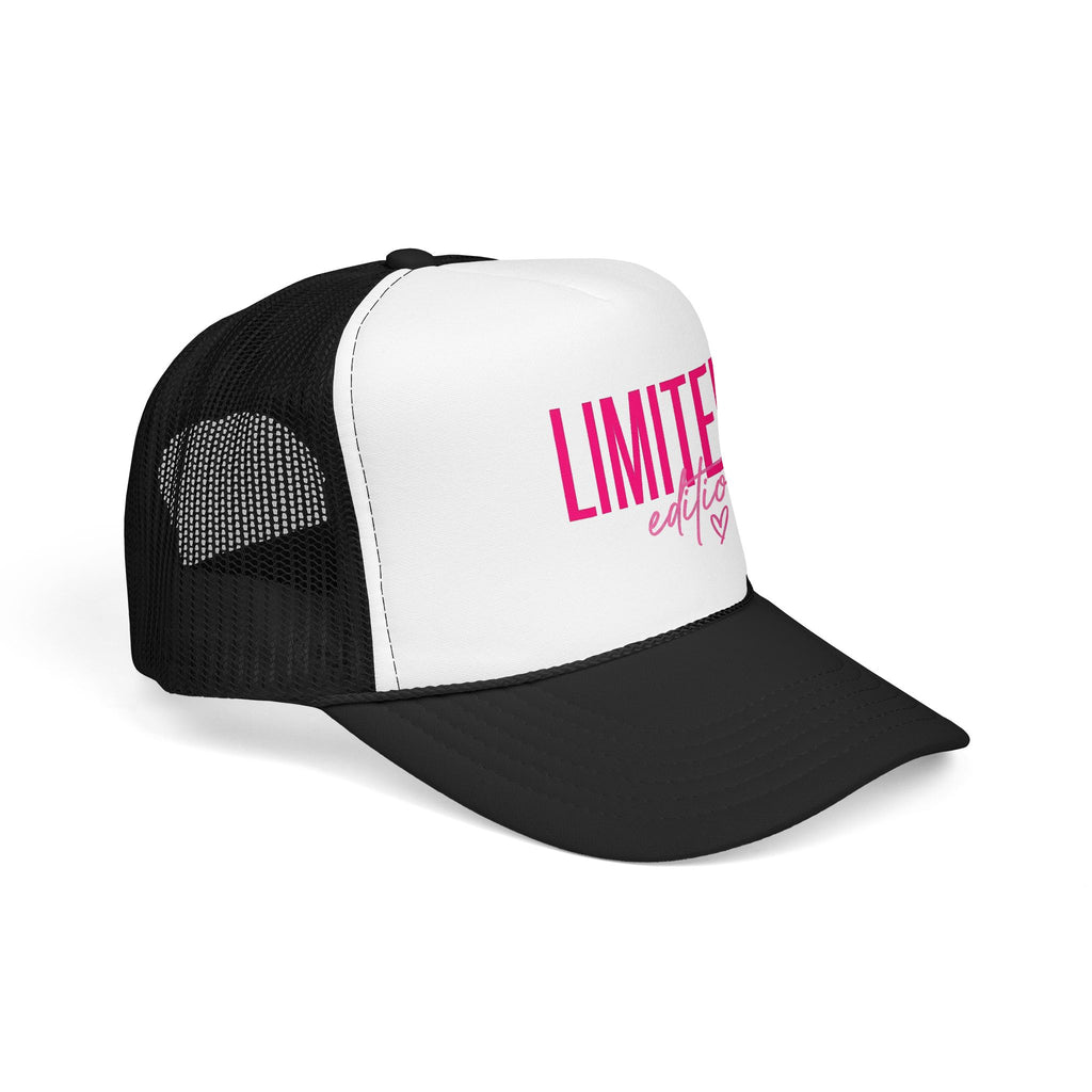 Trucker Hat - "Limited Edition" Pink Script Foam Cap